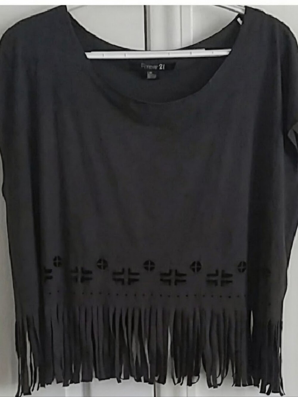 New Vintage Ultra Rare Forever 21 Fringe Hem Top.
